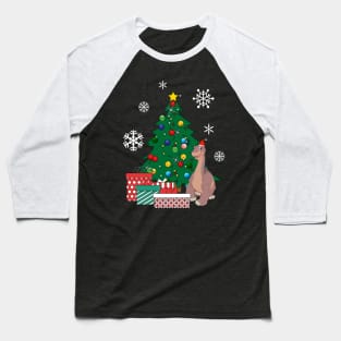 Littlefoot Around The Christmas Tree Land Before Time Baseball T-Shirt